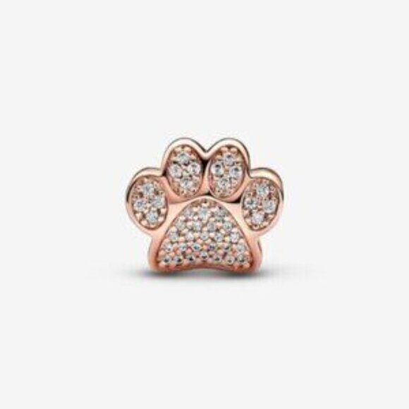 Pandora Sparkling Paw Print Charm - Picture 3 of 4